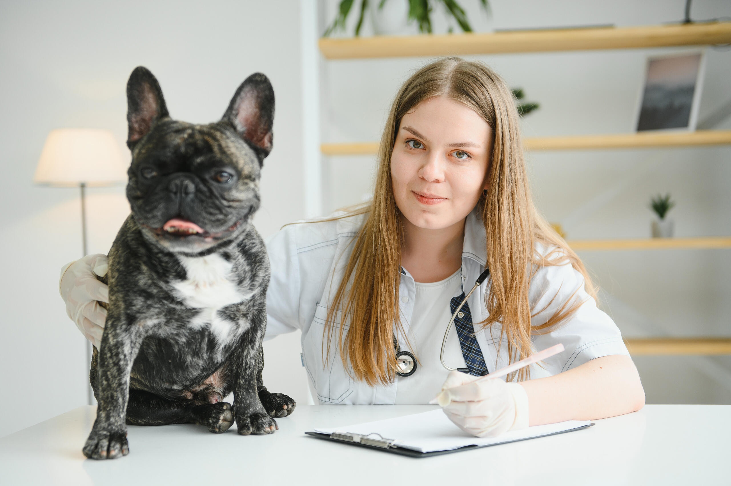 Vet with Pug